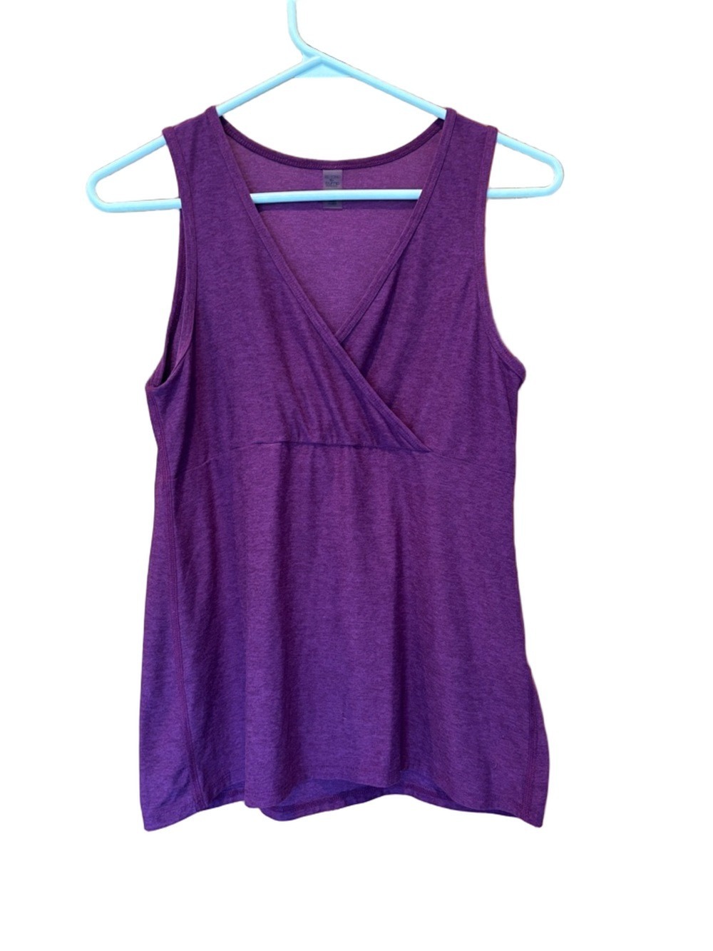 Beyond Yoga Maternity Easy Access Crossover Purple Nursing Tank Top - Small